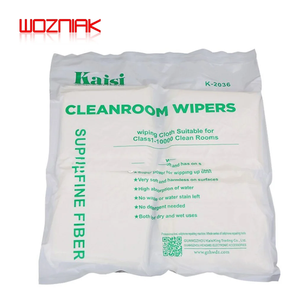 KAISI Soft High-quality Cleanroom Wiper Non Dust Cloth Dust Free Paper Phone LCD Repair Tool for Class 1-10000 Clean Rooms