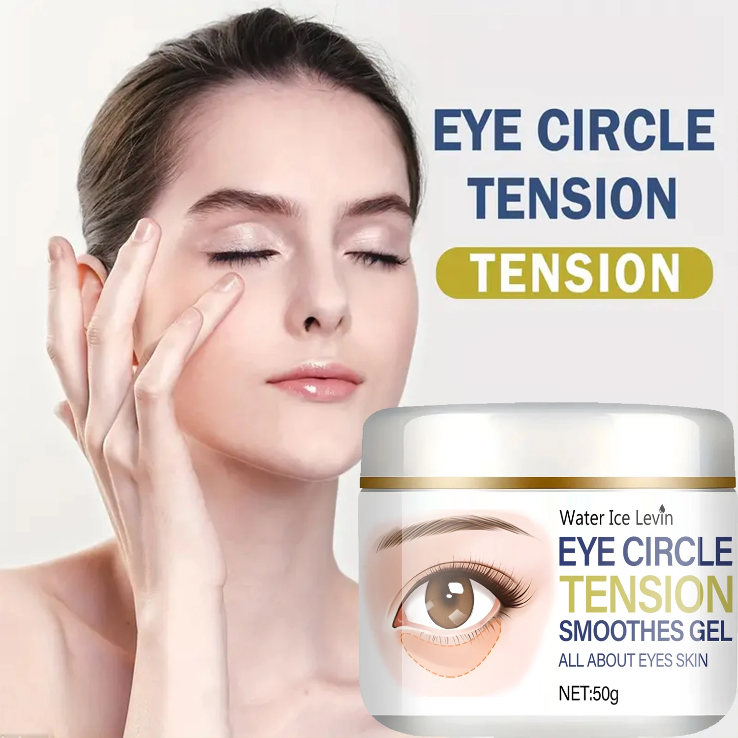 Eye Cream with Niacinamide & Hyaluronic Acid - Reduces Dark Circles,Puffiness for Smoother, Firmer & Brighter Eye Skin