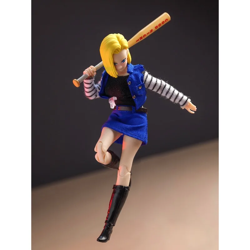 

In Stock 1/12 Scale Japanese Anime Characters Dragon Ball Rebel Girl Clothes Model for 6'' Action Figures Body Dolls