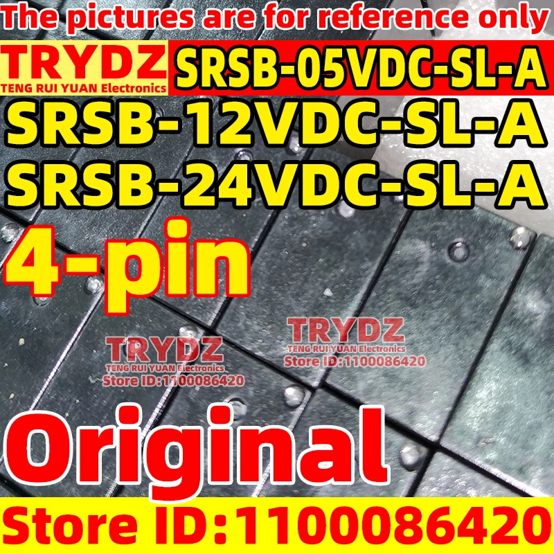 10-1pcs Original New SRSB-05VDC-SL-A  SRSB-12VDC-SL-A SRSB-24VDC-SL-A 5A 4 feet
