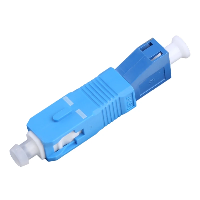 Fiber Optic Adapter SC Male To LC Female Single Mode Fiber Optic Hybrid Optical Adapter Converter Replacement for Sensor