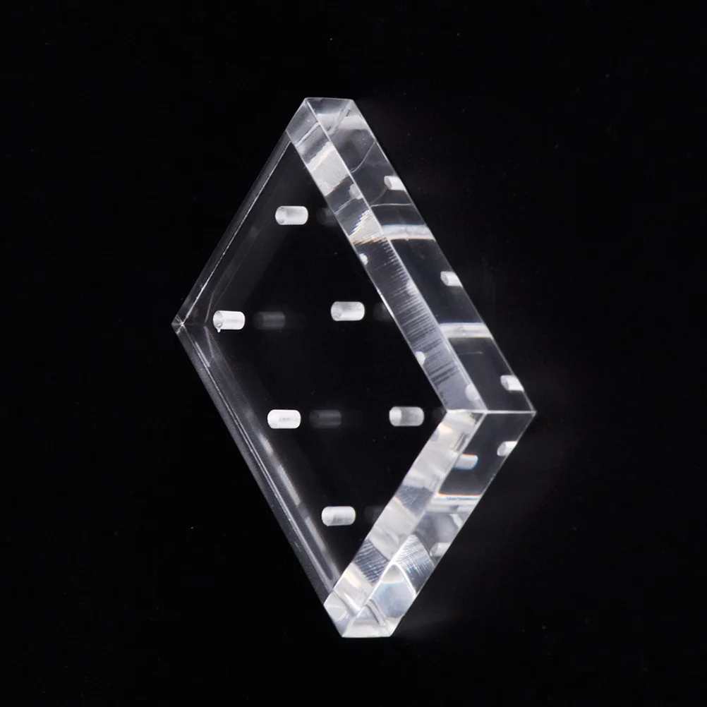 

1Pcs Transparent Acrylic Nail Bit Holder Case 6 Hole Storage Organizer Practical Nail Drill Bit Display Frame for Home