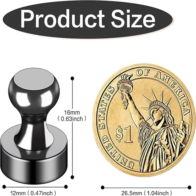 10pcs office magnetic stickers paper pressing magnets can be used as hanging nails super strong magnetic force