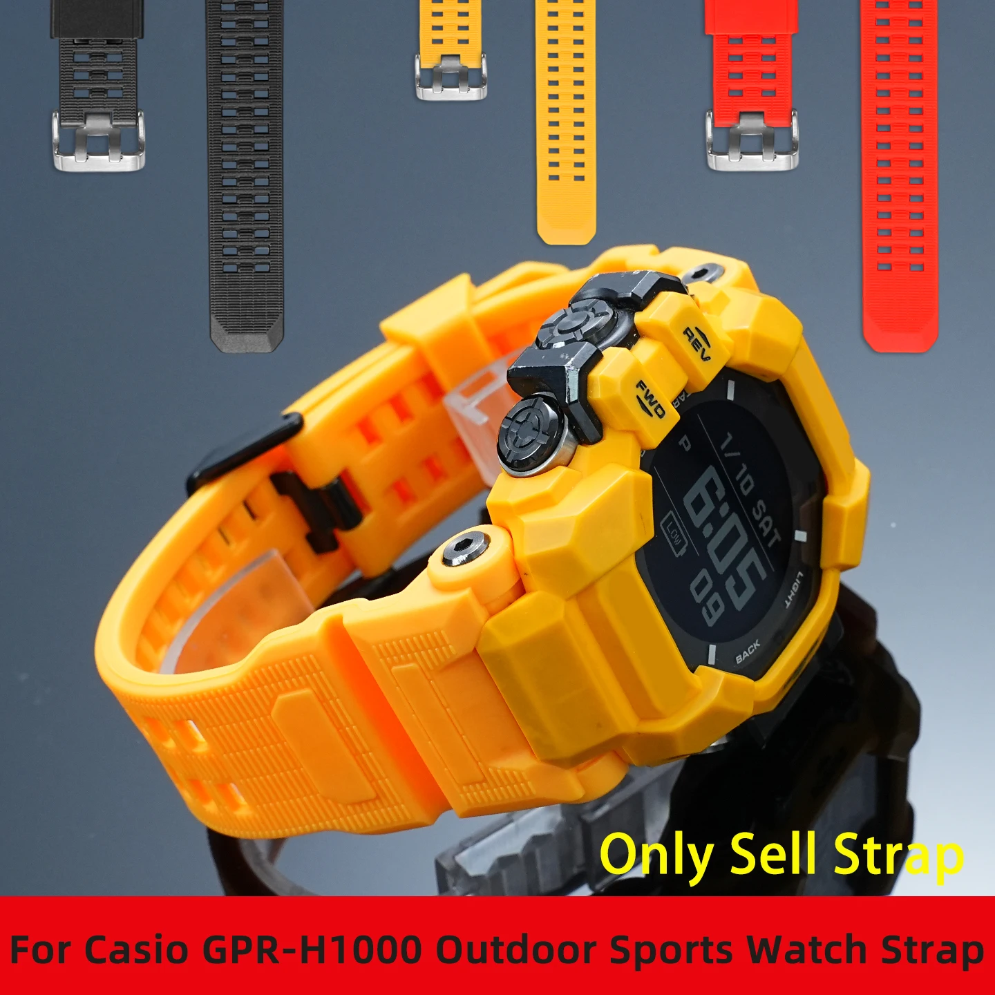 カシオ-3554-gpr-h1000-アウトドアスポーツ防水シリコン時計ストラップ-rangeman-gprh1000-交換用樹脂時計バンド男性ソフト