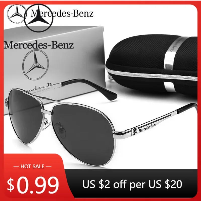 

Автомобильная наклейка для Mercedes Benz A B C E S V Class GLB GLC GLE AMG Pilot SLK SLC ML Автомобильные мужские антибликовые очки для водителя Polarize