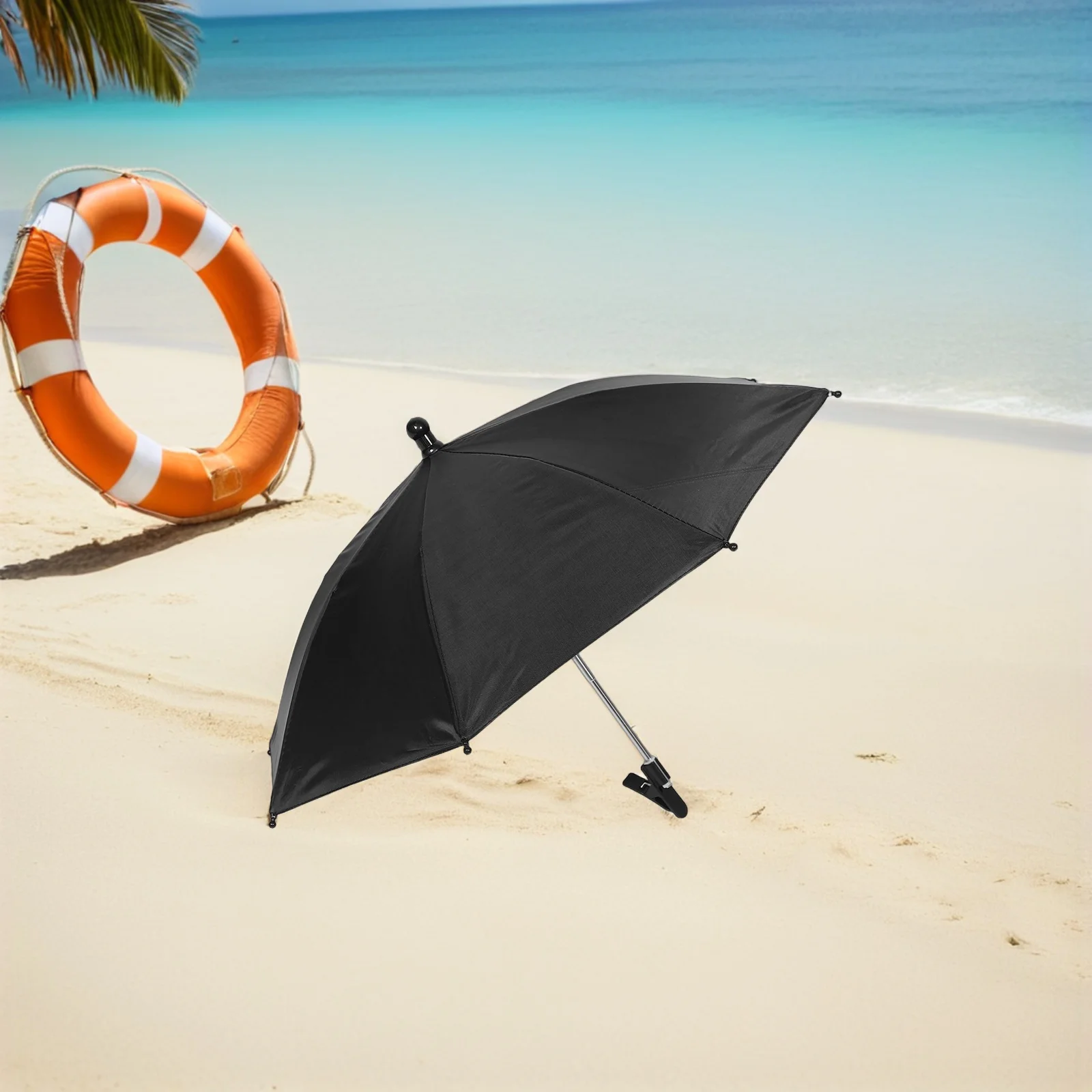 

【】Laptop Sunshade Umbrella Foldable Portable Shade Outdoor Work With Clips Sun Protection Screen Cover For Laptop Outdoor