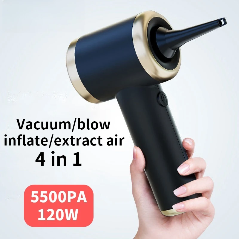 Powerful Wireless Car Vacuum Cleaner 4000mAh Large Capacity Battery Blow and Suck Car Accessory Dual-purpose Car and Home