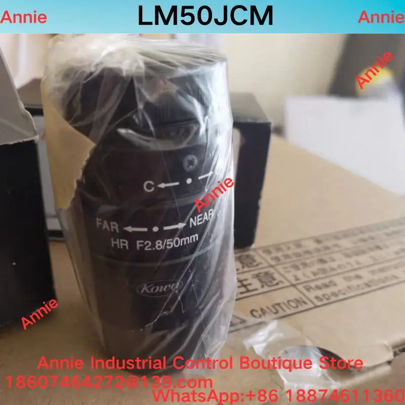 brand-new.   LM50JCM 50MM HD 2/3 C-port industrial lens
