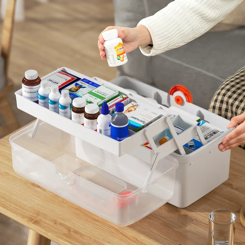 

Medicine Box Family Storage Box Household Large-capacity Multi-layer Medicine Box Emergency Medical Medical Storage Box