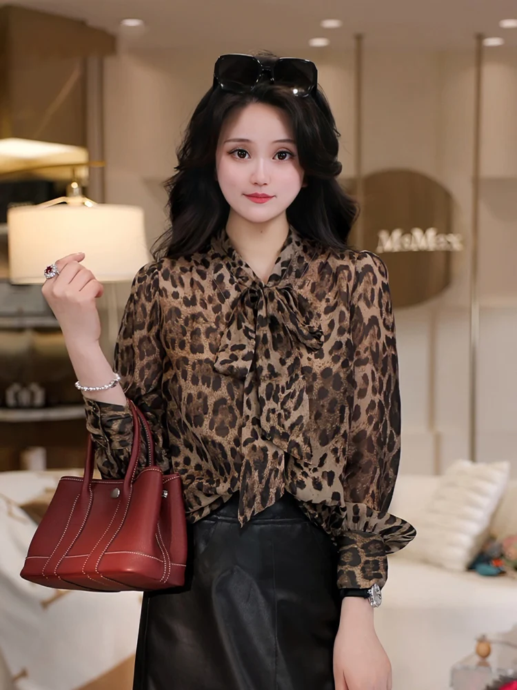 

Элегантная шелковая рубашка для женщин: модная, легкая, омолаживающая, стильная, повседневная, приталенная, с длинным рукавом, для весеннего сезона