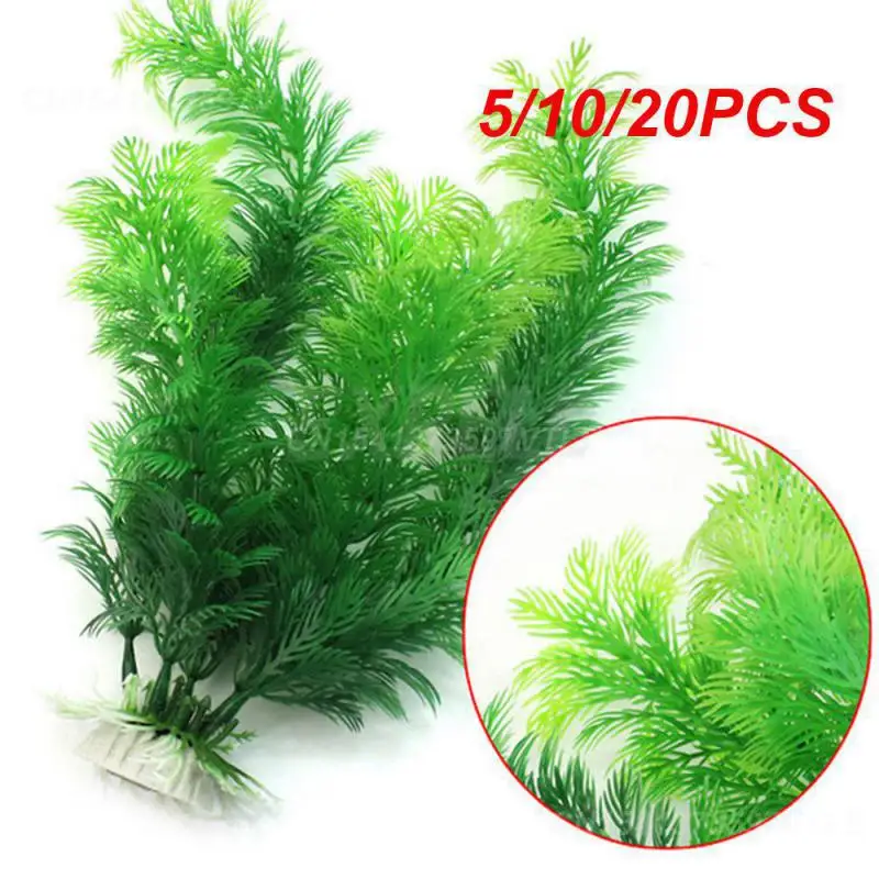 5/10/20PCS Aquarium Plant Artificial Flower Grass Long-lasting Submersible Flower Fish Tank Decoration Fish Tank Ornament