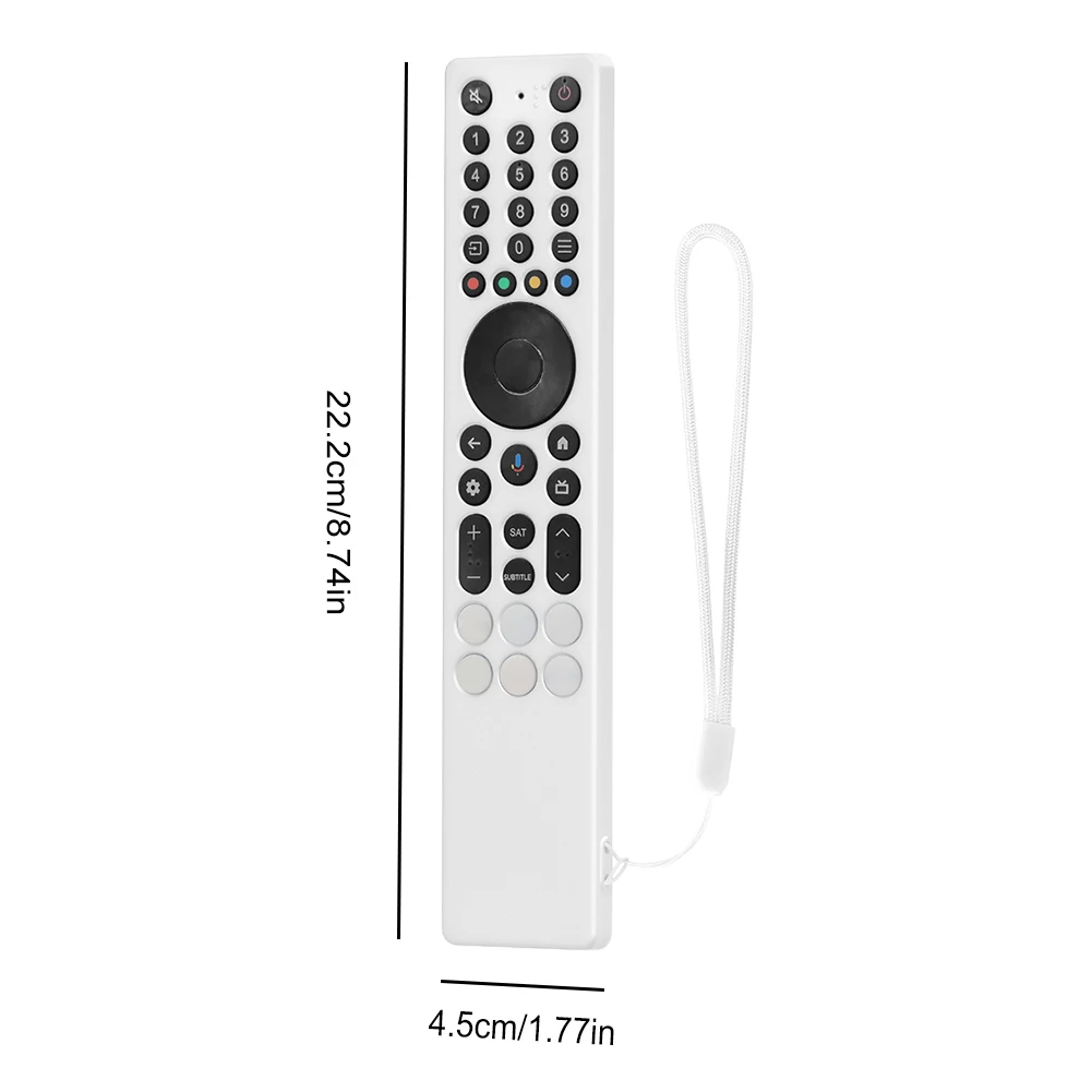 For TCL RC833A Silicone Remote Control Case with Lanyard Drop-Proof RC Cover Anti-Slip Television RC Shell Smart TV Accessories image 5
