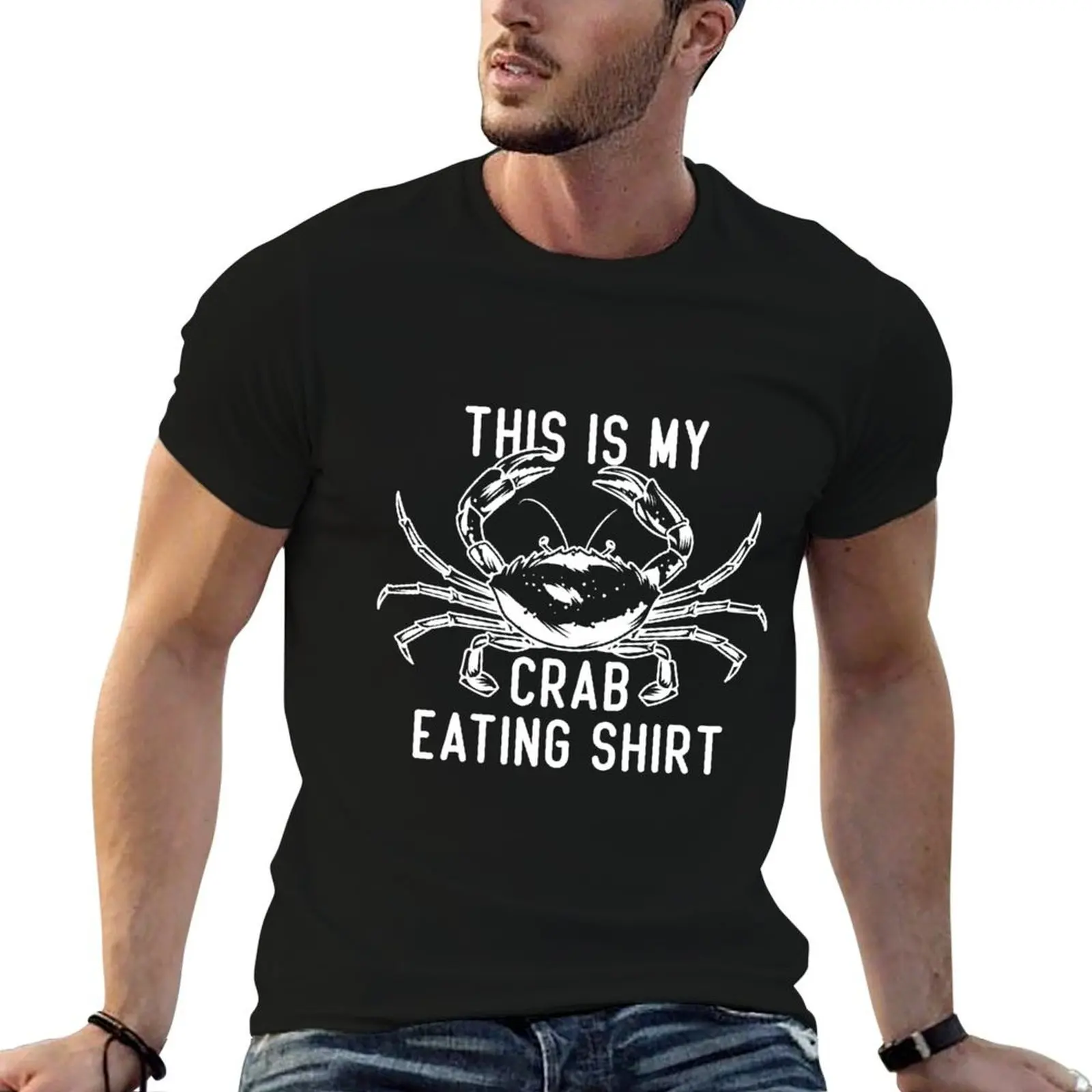 

This Is My Crab Eating Shirt Novelty Seafood Lovers crab lovers T-Shirt cotton t shirt man t shirt man plain T-Shirt