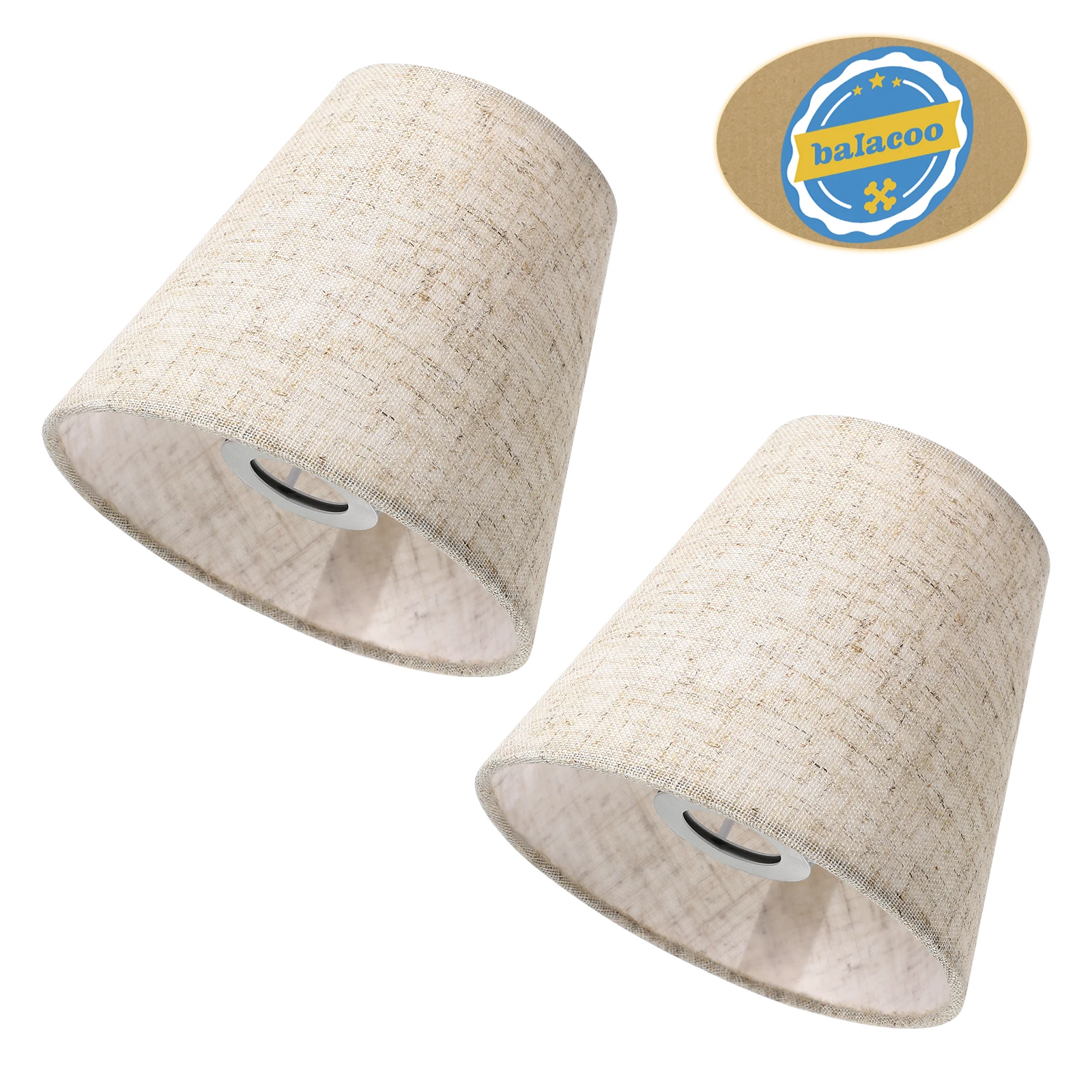 

2pcs Fabric Lampshade Linen Pleat Light Cover for Table Bedside Lamps Replacement Shade Decorative Lighting Accessories Lamp