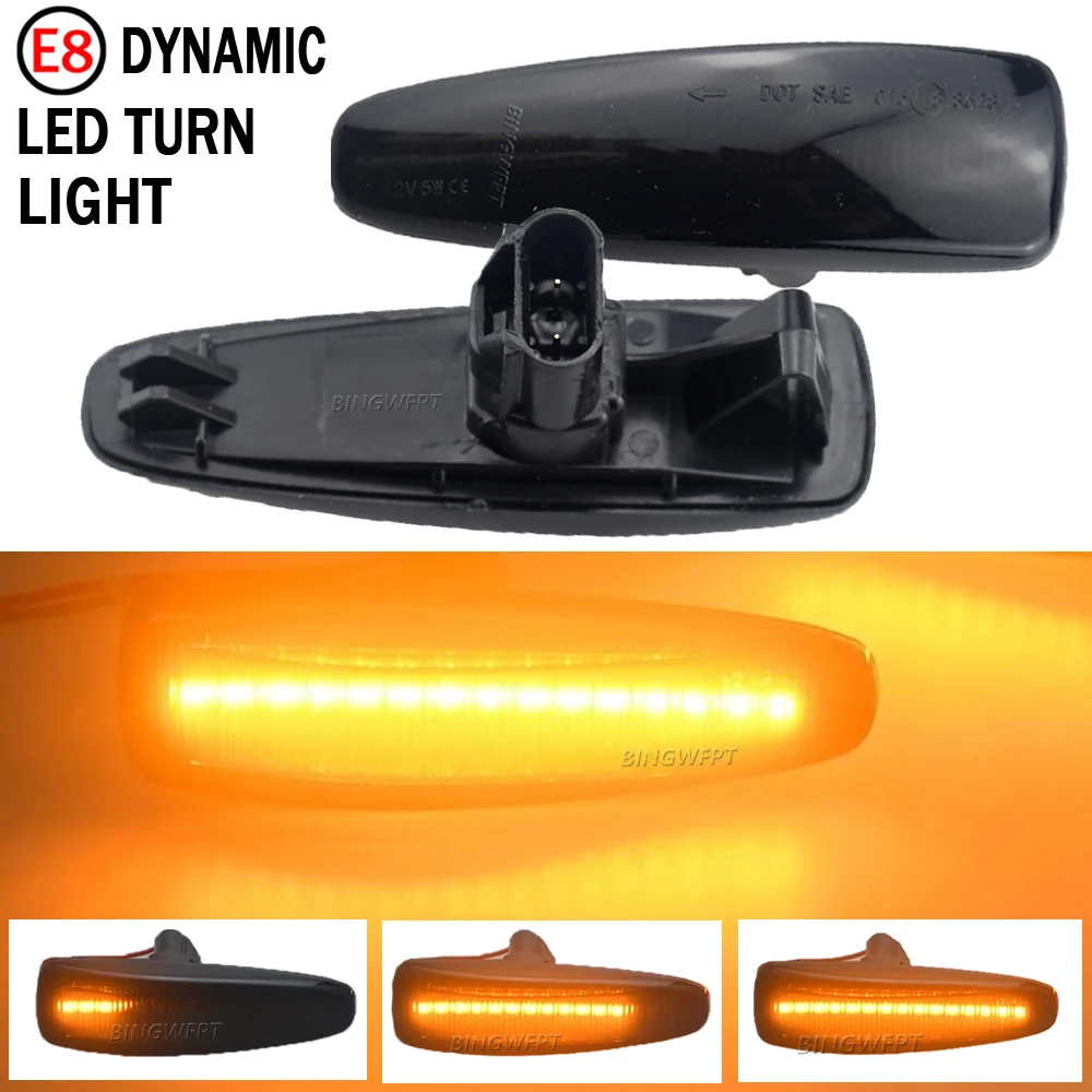 LED Dynamic Turn Signal Side Marker Sequential Light For Mitsubishi Lancer Evolution Evo X Outlander Sport RVR ASX Mirage 2014+