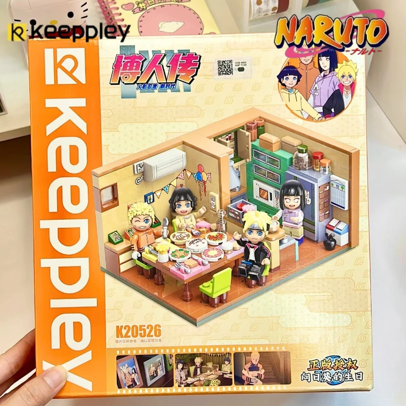 

Keeppley Naruto Series Building Blocks Sunflowers Birthday Anime Architecture Street View Toys Collection Models Gifts