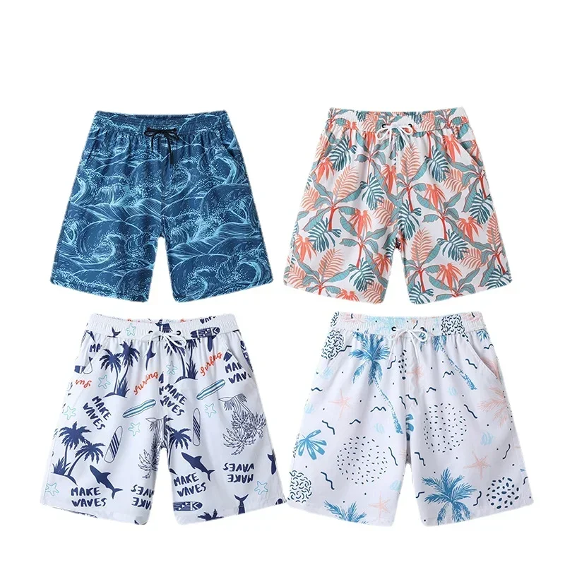 

Men's Quick-Dry Swim Trunks, Personalized Print Resort Wading Pants, Adjustable Size, Convenient Pockets Beach Wear New