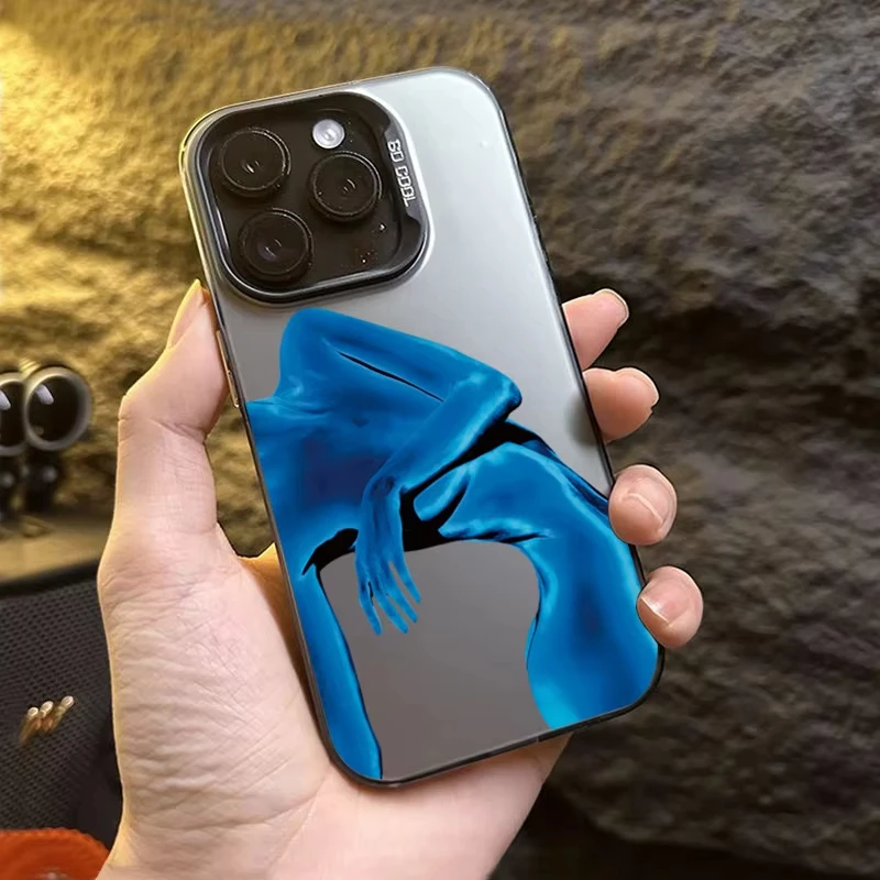 Body Art Vitality Pattern Phone Case for iPhone 16 16E 15 14 13 12 11 Pro Max XS X XR 8 7 Plus SE2020 Shockproof Hard Back Cover