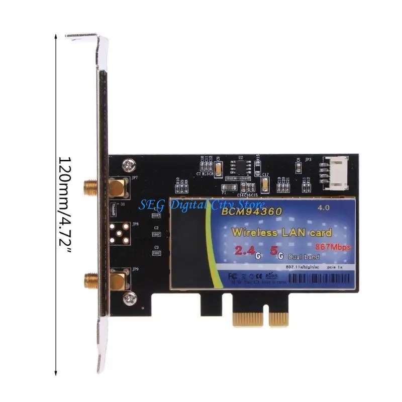 U75B BCM94360 802.11Ac Band Dual Pci-E Card không dây tích hợp cho Hackintosh-Macos Win7/8/10 Thẻ WLAN miễn phí lái xe