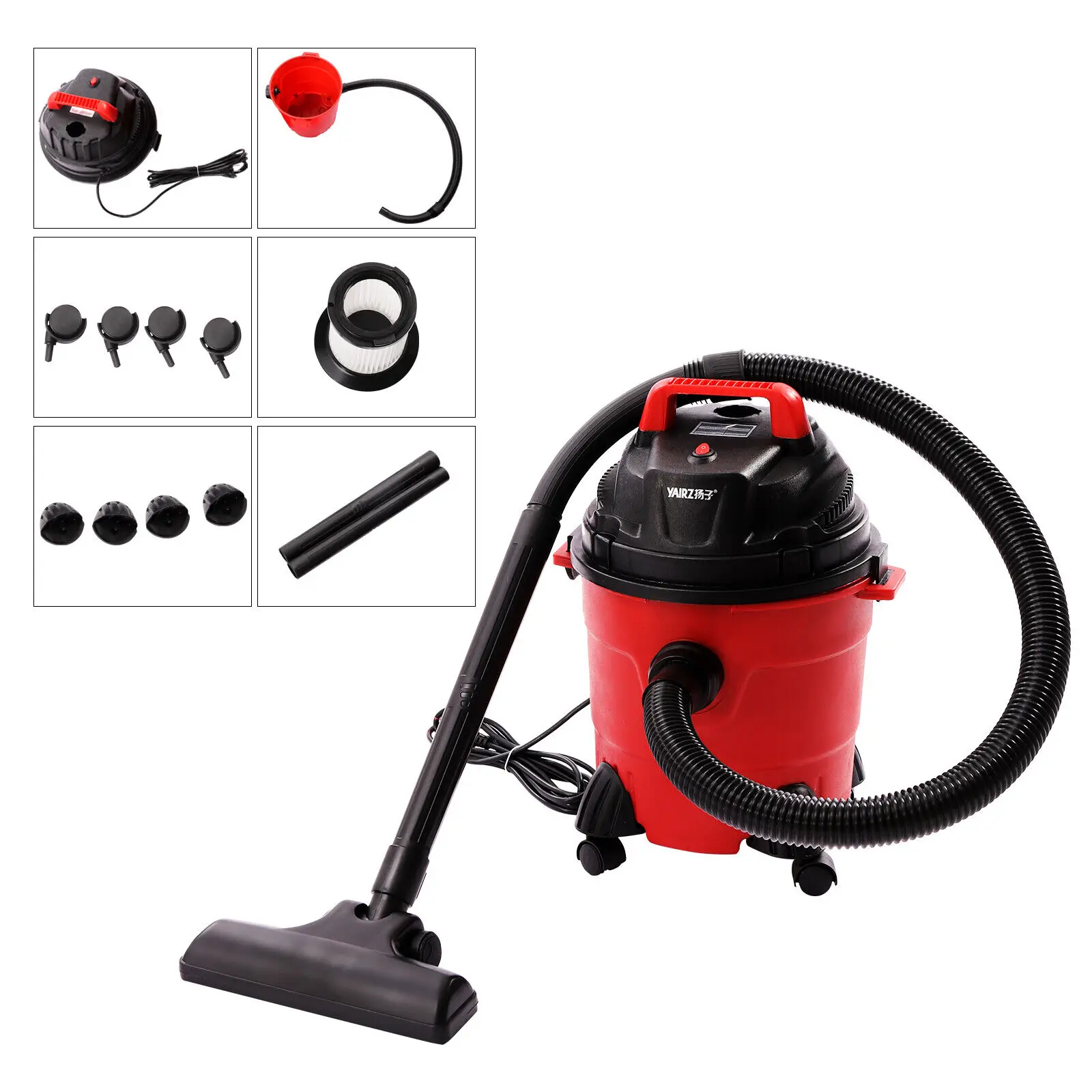 1000W 4 Gallon Vacuum Cleaner Portable Wet Dry Cleaner For Home Garage Cleaning