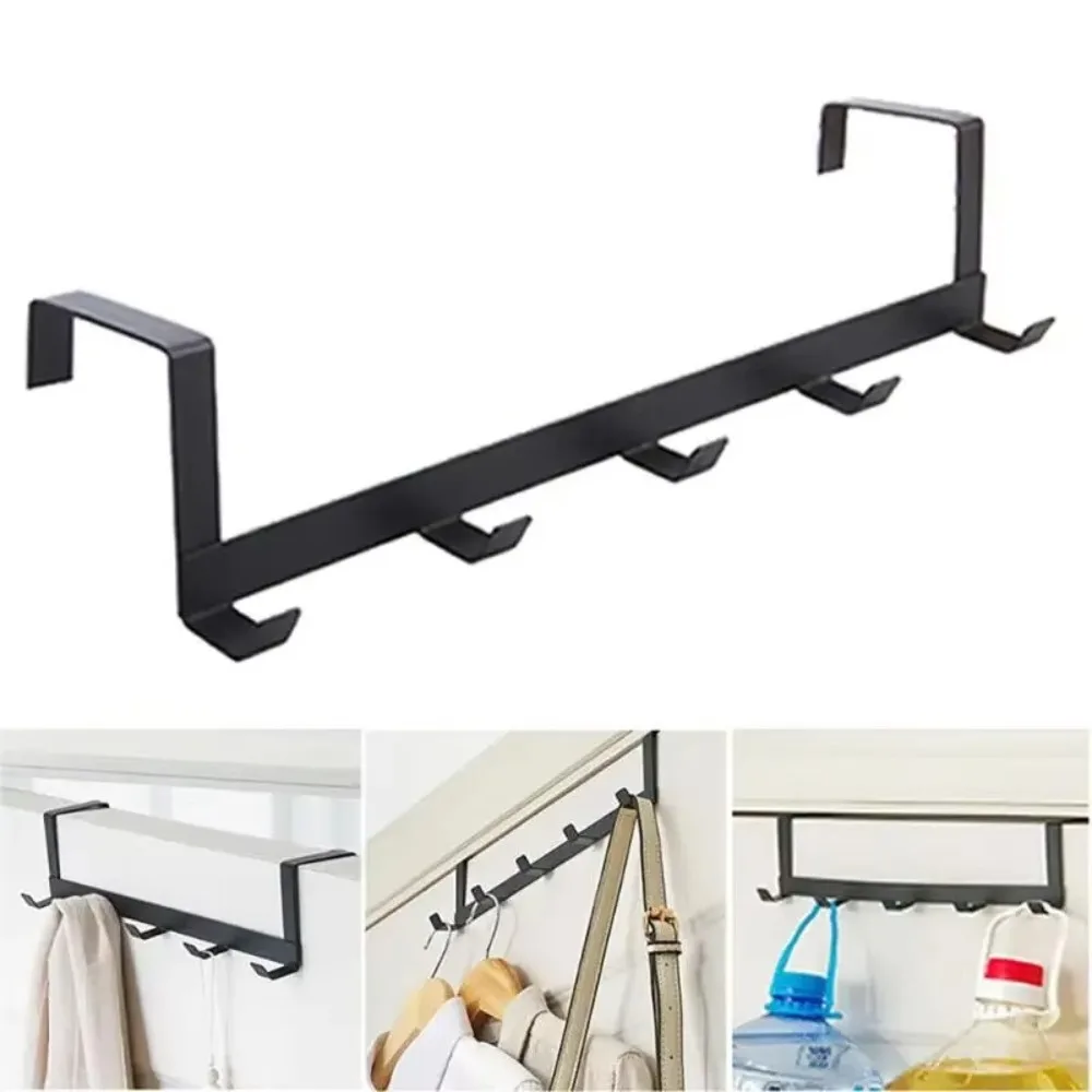 

New 5-Link Door Storage Hook Universal Multifunction Home Storage Rack No Punch Traceless Door Hooks