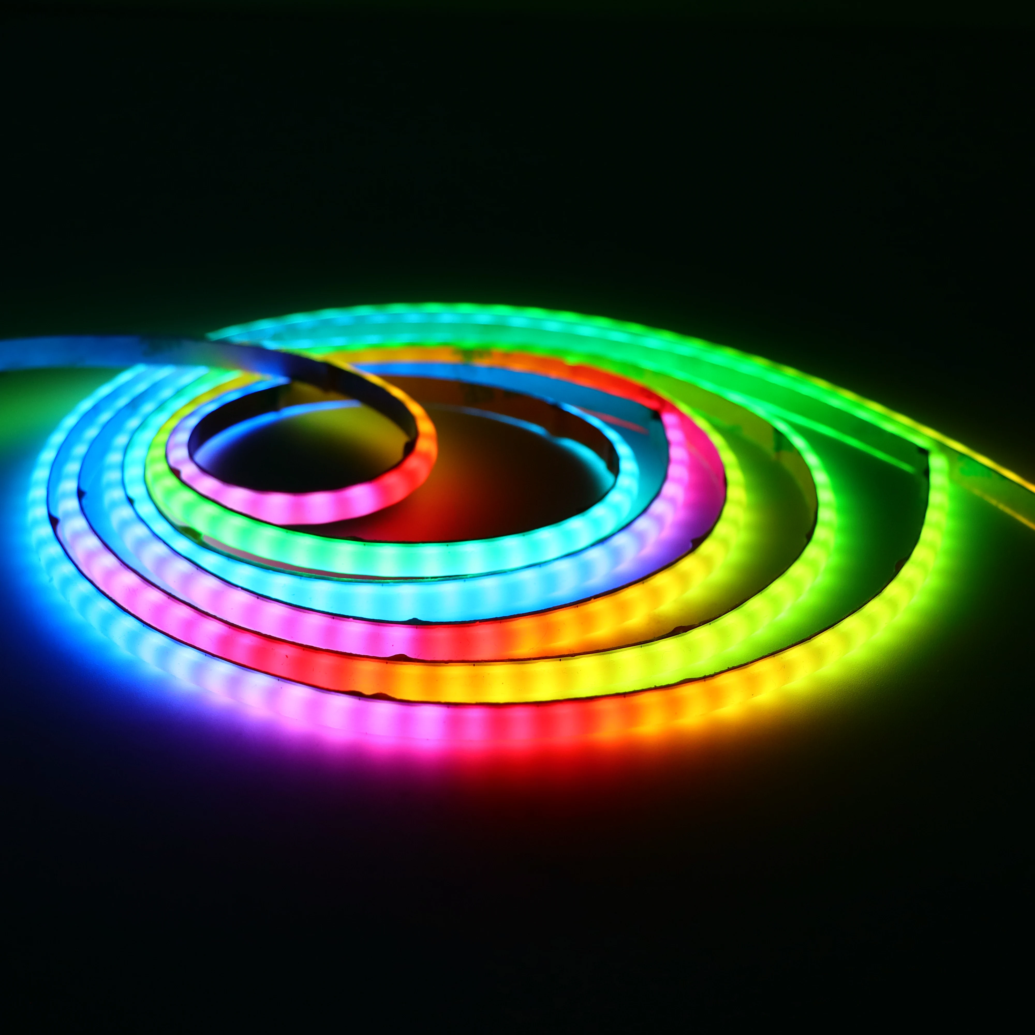 Faixa De led Cob Rgb Endereçável ws2812b Largura De 3mm 160/240leds/m luz De Pixel Inteligente Flexível De Alta Densidade Que