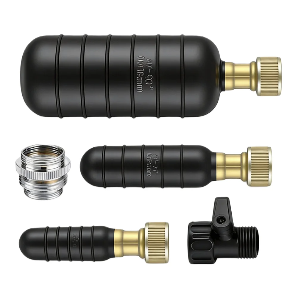 3 Pcs Drain Bladder Kit with Integrated Shut Off Valve and 10 ft Retractable Hose for Safe Clog Removal in Pipes 1 to 6 Inches