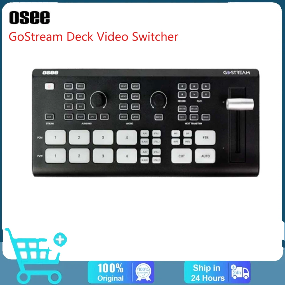 

OSEE GoStream Deck Video Switcher 4-Channel USB/AUX Or UVC Input HDMI-Compatible Input And Output For Live Streaming Video