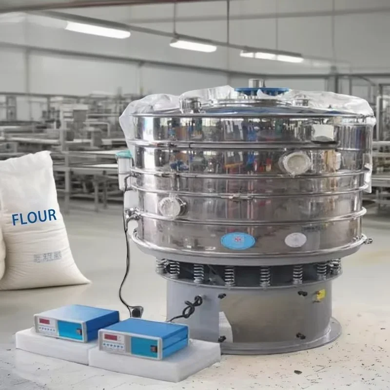 Customized Ultrasonic Rotary Vibrating Sieve Machine Vibration Separator High Precision Motor For Food Additive Powder