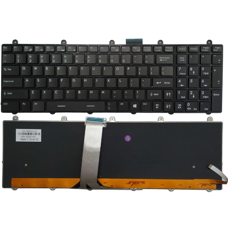 NEW For MSI GE60 GT70 GE70 GT60 2PL MS-1755 MS-1756 MS-175A-1758-1763-1759 MS-16GA MS-16GH MS-16GF Russian/US Laptop Keyboard