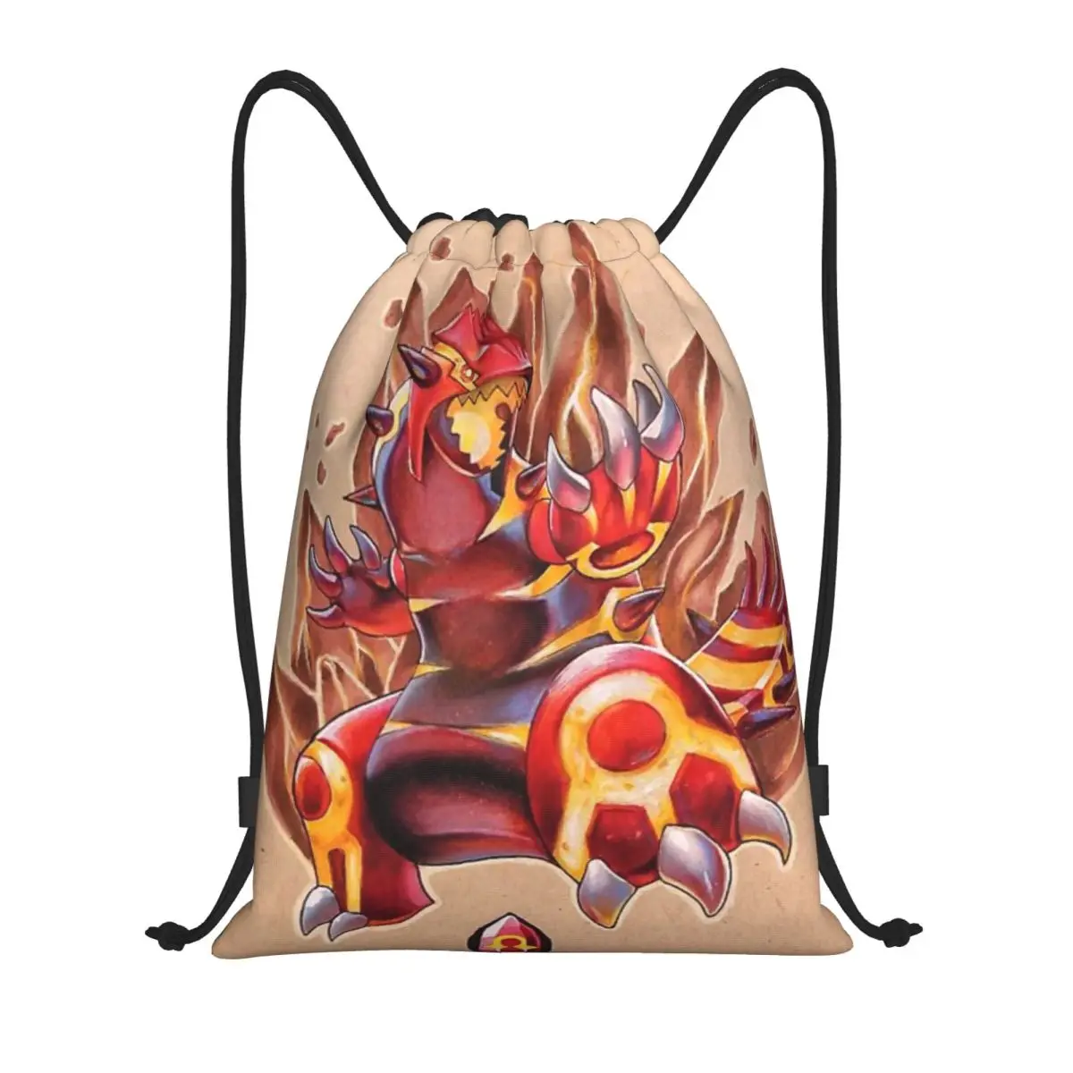 Benutzer definierte Muster Logo Kordel zug Tasche primal Groudon Pokemon Reise rucksack Student Aufbewahrung tasche Schult asche ꦫ