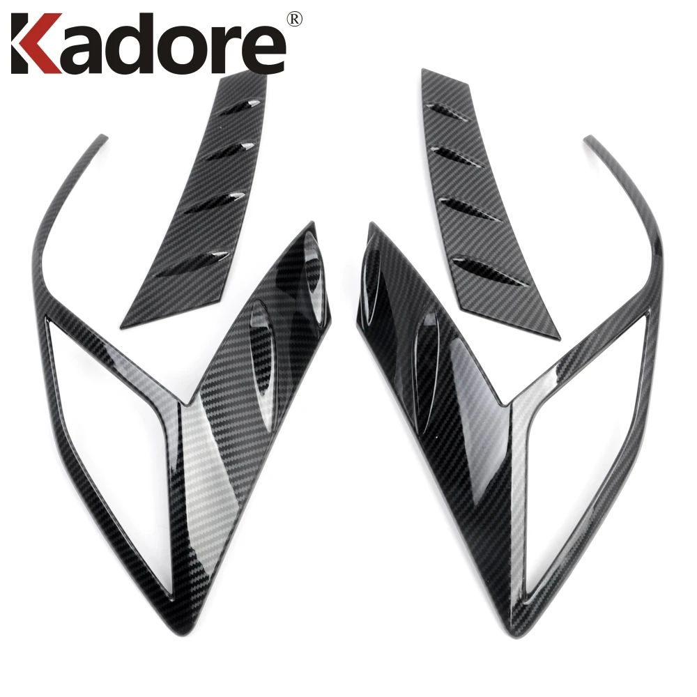 Rear Tail Light Lamp Cover Trim For Hyundai Sonata 2020 2021 2022 2023 Carbon Fiber Car Taillight Molding Trims Accessories