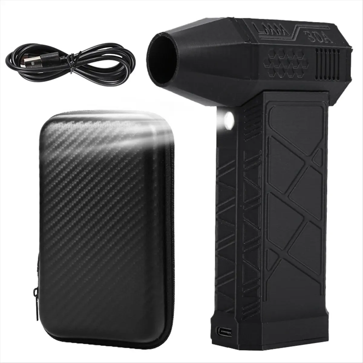 [ABJZ] Handheld Air Blower 130000 RPM Mini Turbo Jet Fan, Brushless Motor, Powerful Duct Cleaning Tool for PC and Electronics A