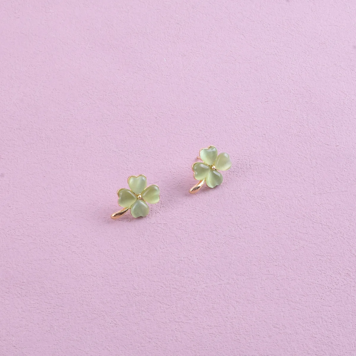 عين القط حجر قرط صغير زهري حلو موضة أقراط نمط جديد تصميم متخصص الراقية تنوعا الأذن الملحقات #5