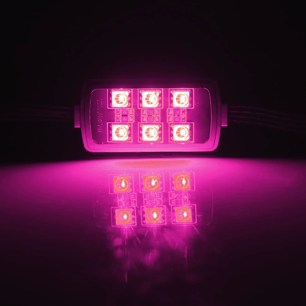 Rear Tail Light Motorcycle 6 RGB 36 LED LED Motorcycle Light Moto Smart Brake Lights image 2