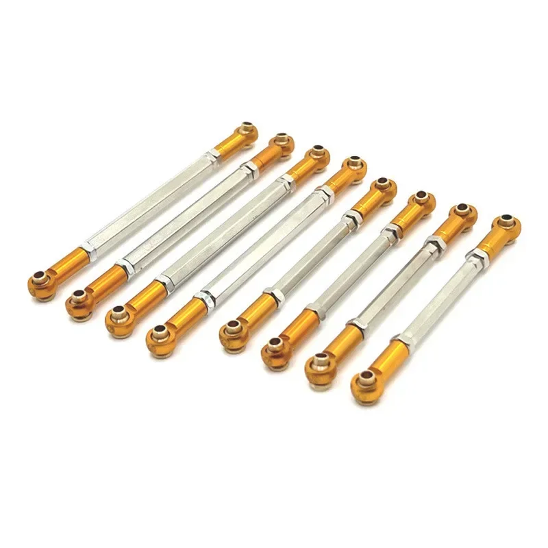 금속 RC 자동차 부품 업그레이드 MN 모델 1/12 MN128 MN-128 Wrangler 용 조정 가능한 섀시 연결