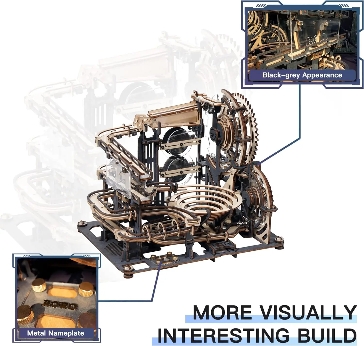 Robotime Rokr Marmeren Run Educatief 3D Houten Puzzel Iq Puzzel Speelgoed Model Assemblage Bouwsteen Voor Volwassenen/Kinderen Voor geschenken