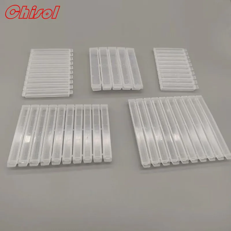 Diameter 4mm-12mm Connected Five Ten Milling Cutter Box Tap Plastic Packing Plastic Packaging Boxes 100pcs/lots Customized