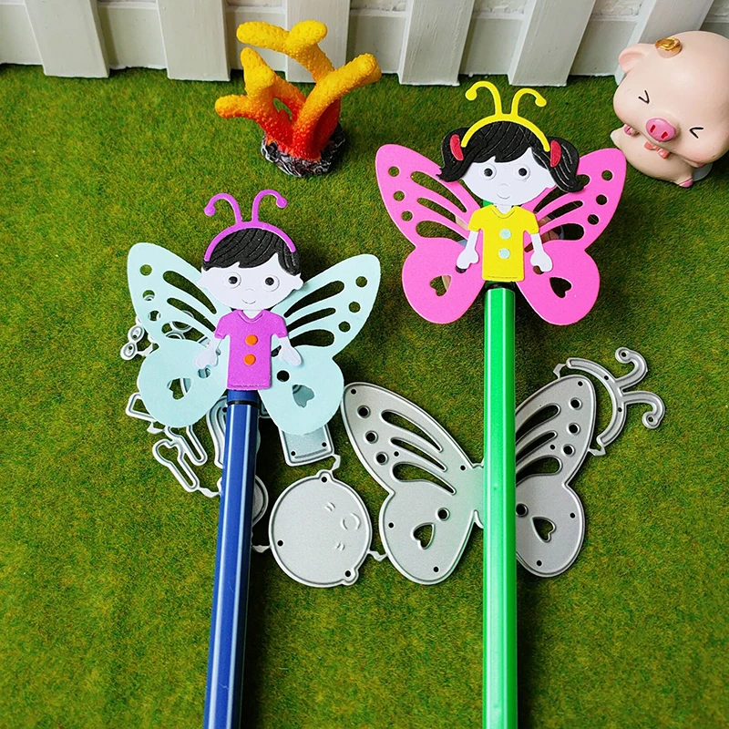 New Boy girl Butterfly Angel Metal cutting die mould scrapbook decoration embossed photo album decoration card making DIY