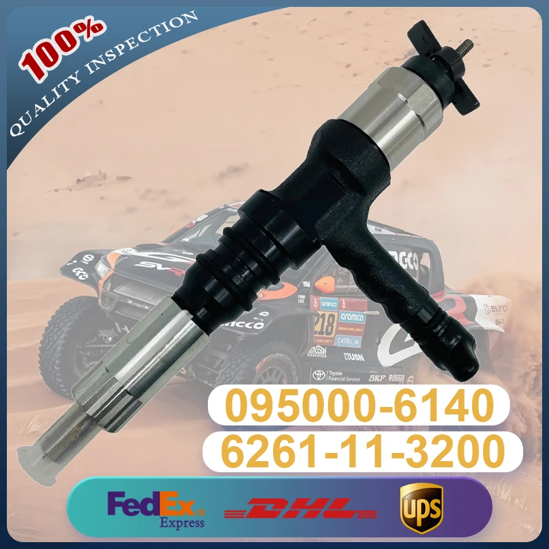 

095000-6140 6261-11-3200 SAAD140 Diesel Common Rail Injector Suitable for Komatsu Engines and PC800-8 / PC650-8