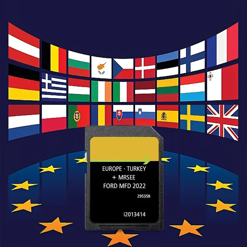 B-MAX Czech Republic Car C-Max cid Naving Map SD Card for Ford MFD 2022