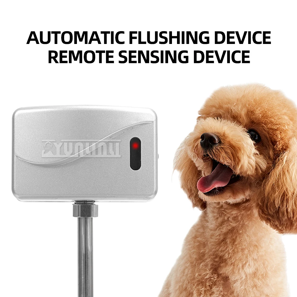 Aço inoxidável automático Flushing Dog WC, assento direto interior, Bedpan Pet, Urinal Golden Retriever, cão de grande e médio porte