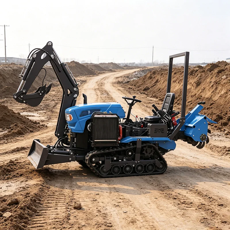 

Customized Hot-selling Tracked Rotary Tractor, New Energy-saving Model 2026, Mini Cultivator for Farmland Ploughing