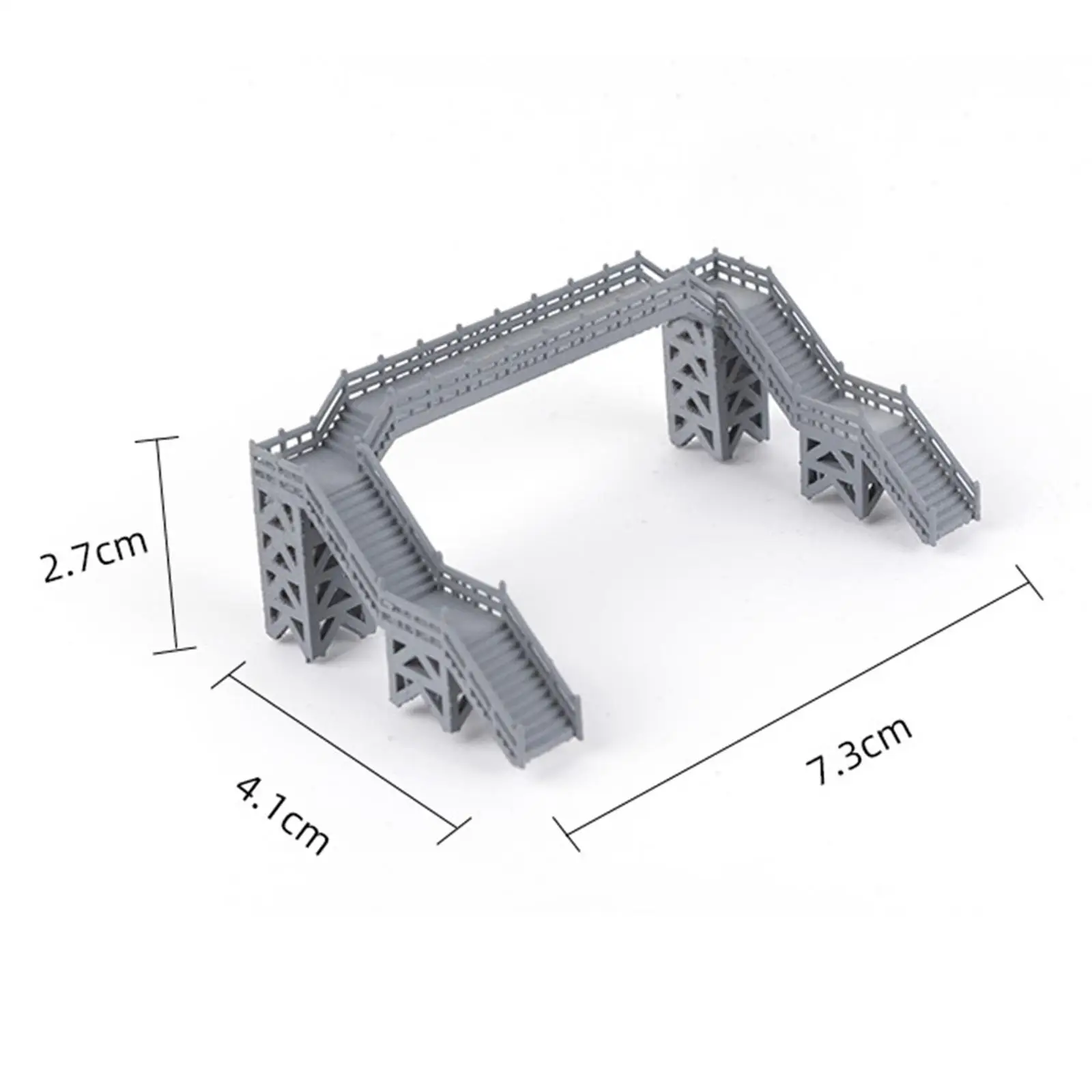 Kits ferroviários de trem DIY escala 1/87 passarela para acessórios ferroviários de trem