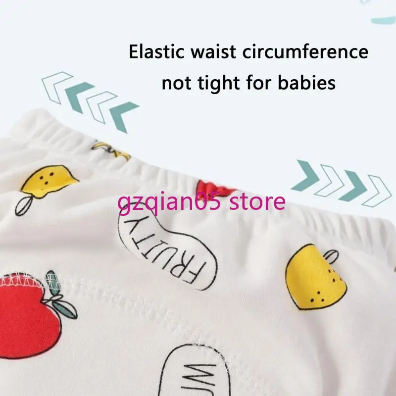 N7ME 5 قطعة شخصية كرتونية رائعة سروال تدريب للأطفال مجموعة حفاضات قماش ناعمة قابلة لإعادة الاستخدام لسهولة التدريب على استخدام