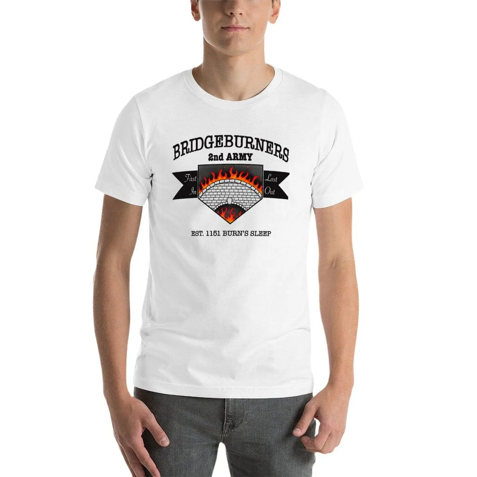 Bridgeburners T-Shirt t shirt man plain man t shirt cotton man t shirt luxury T-shirt