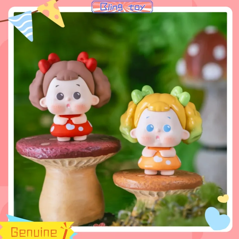 

New Genuine Stock Jiujiu First Generation Mushroom Blind Box Mini Desktop Ornament Decoration Gift Cute Doll Granule Blind Bag