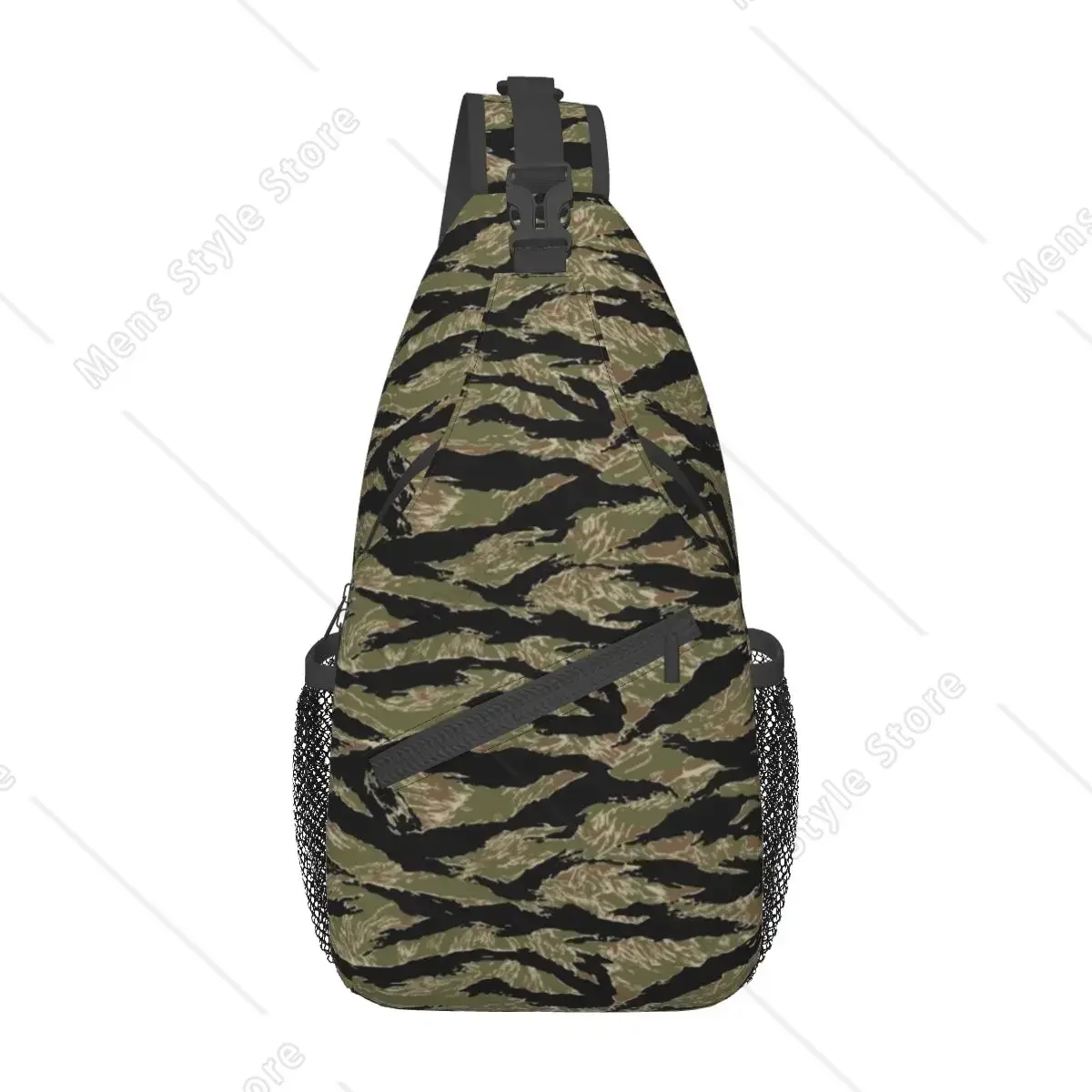 

Camouflage Crossbody Sling Bags Small Chest Bag Tiger Stripe Shoulder Backpack Daypack for Hiking Outdoor Sports Pack