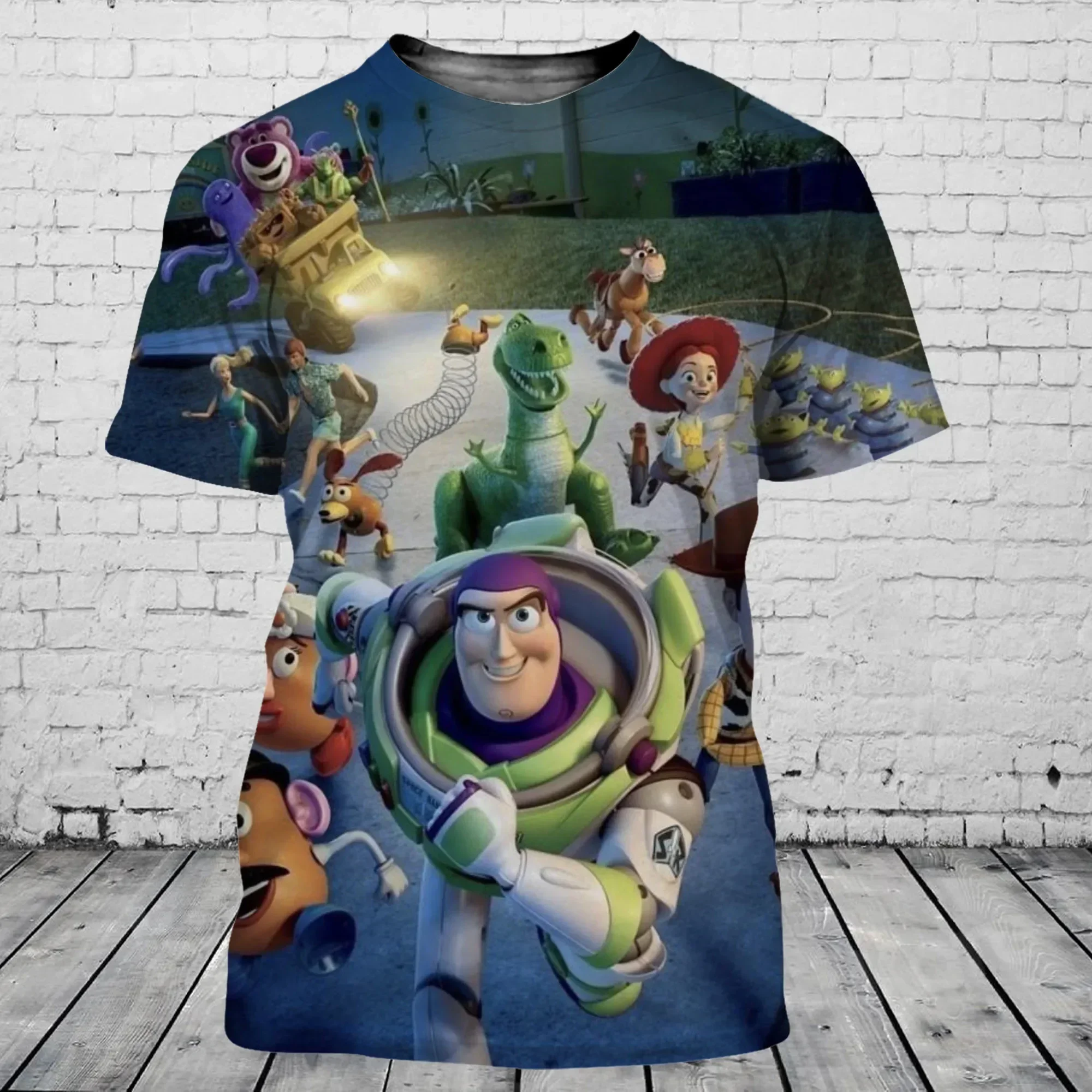 Disney Cartoon Toy Story 4 3D Print T Shirt Men's Womens Fashion Street O-Neck Short Sleeve T-Shirt Tops Kids Tee Tops Clothing