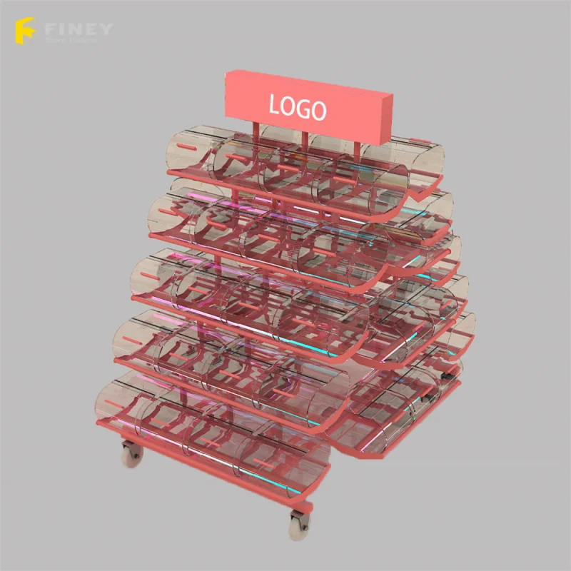 custom.Customized Factory Price  Candy Store Equipment Wooden Chocolate Display Cabinet Rack Furniture Candy Sweet Display view 2